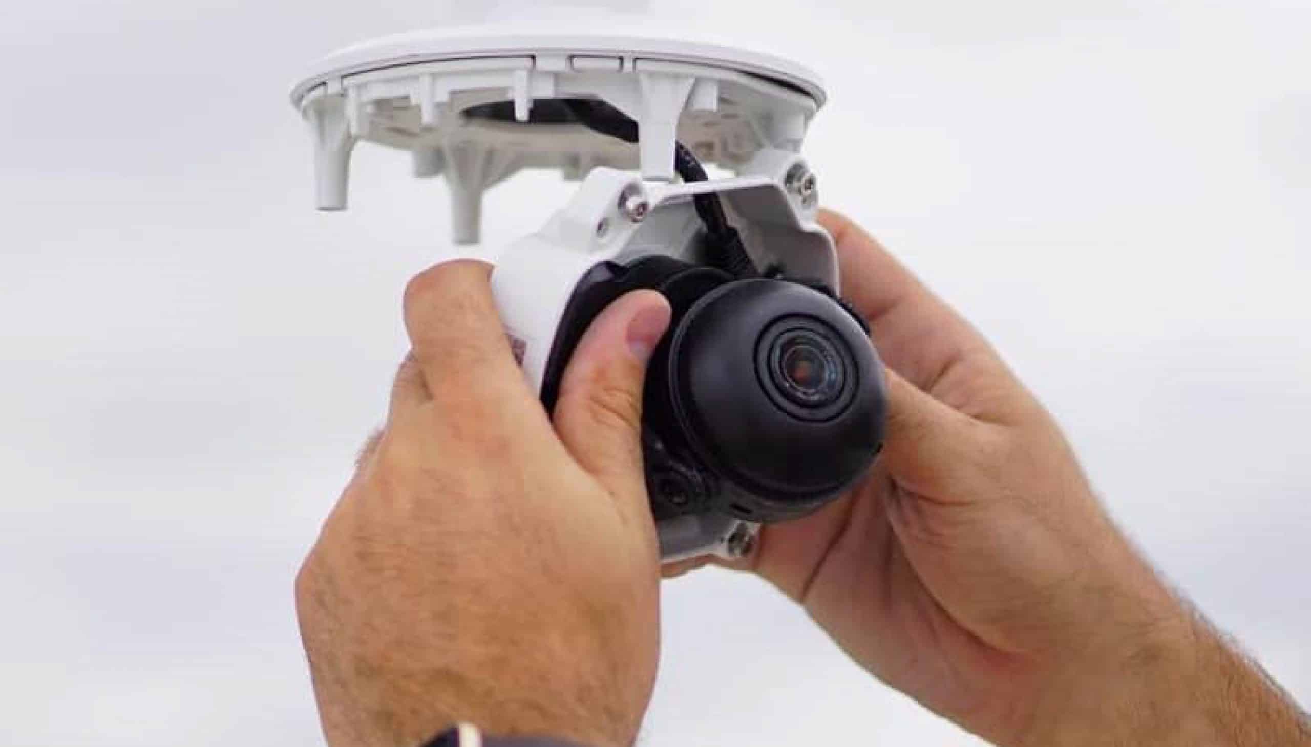 Commercial security camera installation