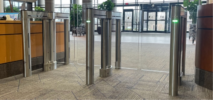 Hero Image Turnstiles-01 Turnstile devices for access control