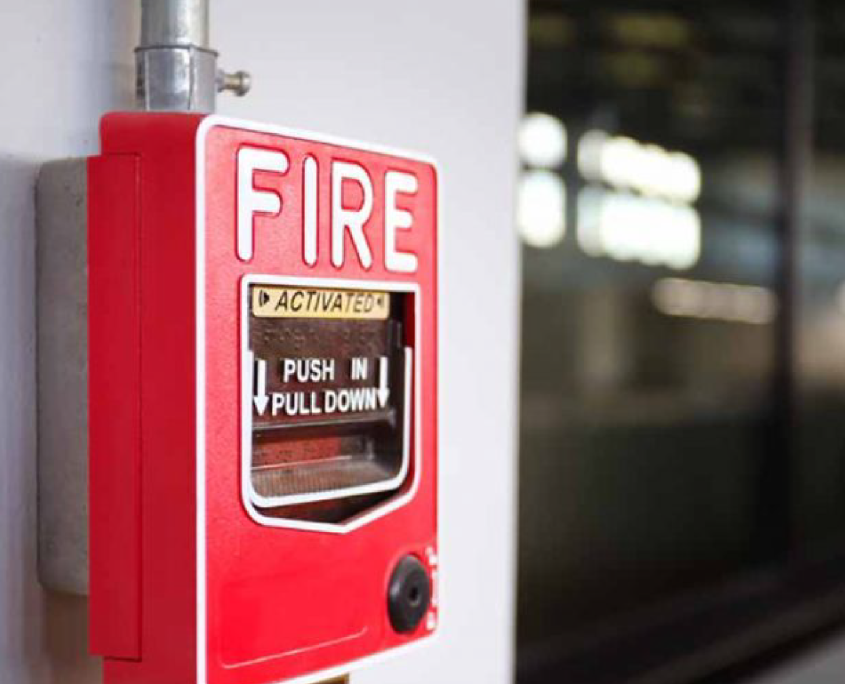 Fire alarm installation-01 fire alarm on the wall