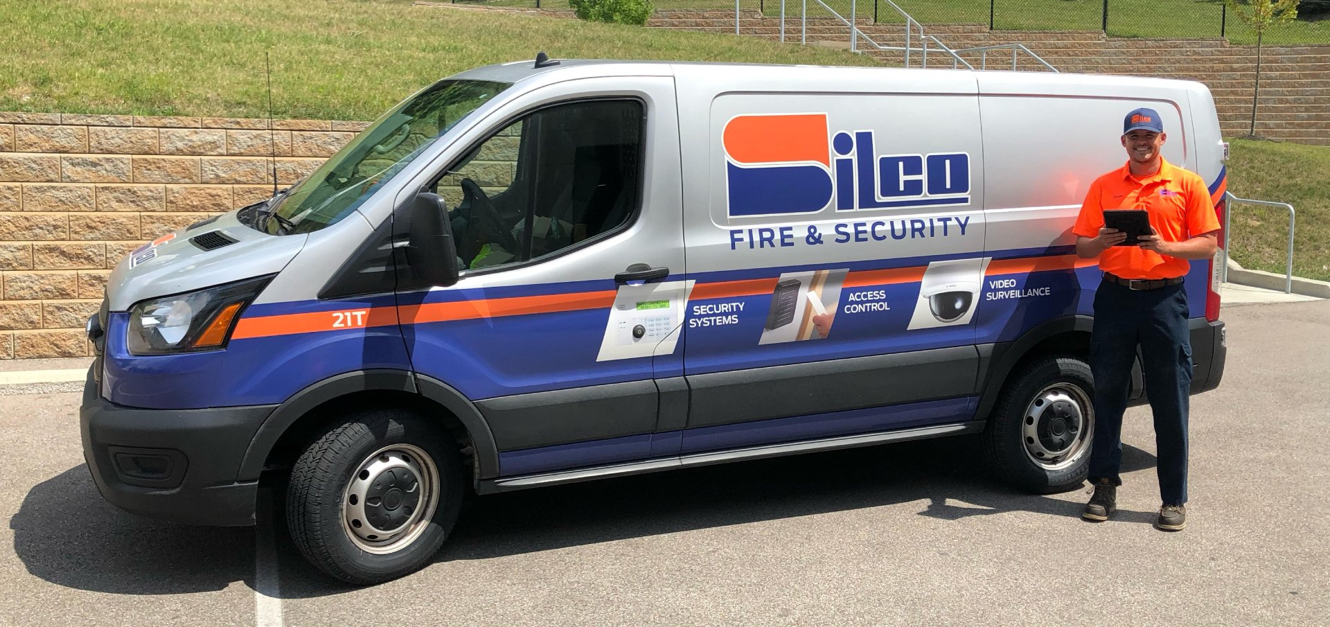 Contact-Us-Hero Silco technician and Silco van