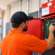 Technician with panel blog